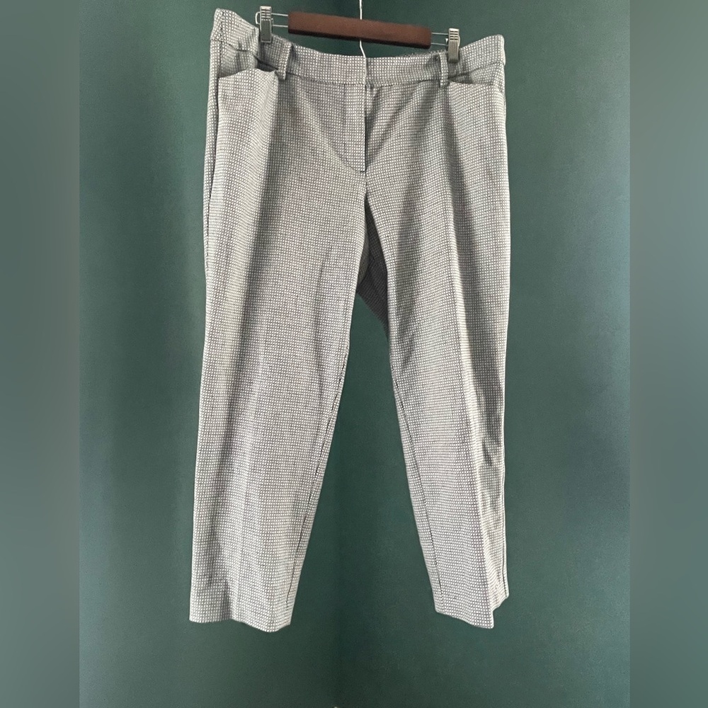 Talbots Black and White Geometric Pants comfortable with a bit of stretch